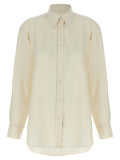 Brioni White Silk Blouse