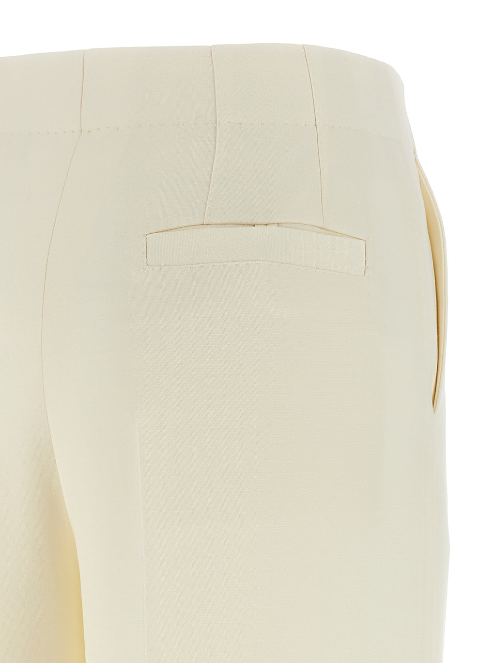 Brioni White Wool Casual Pants