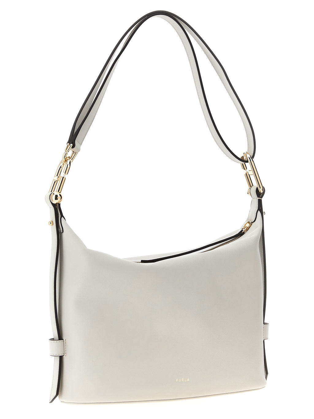 Furla White Leather Shoulder Bag