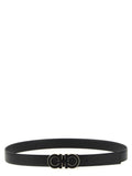 Ferragamo Black Calfskin Regular Belt