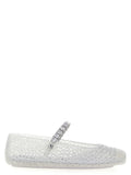 Jimmy Choo Silver Plastic Ballet Flats