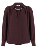 Elisabetta Franchi Purple Viscose Blouse
