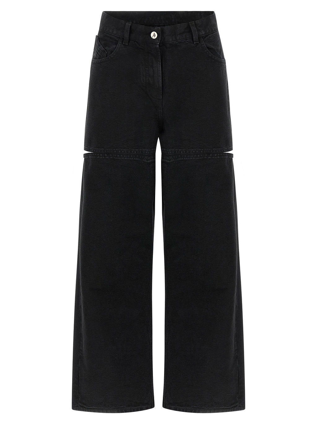 The Attico Black Cotton Jeans Denim