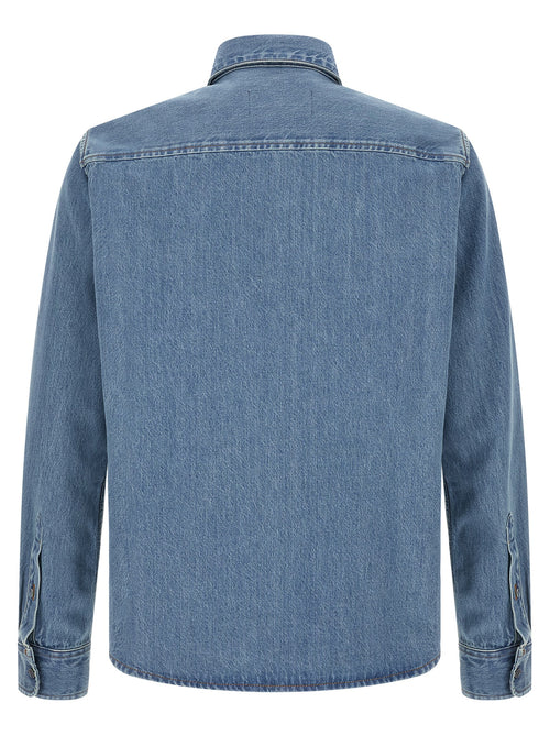 Ami Paris Blue Cotton Blouse