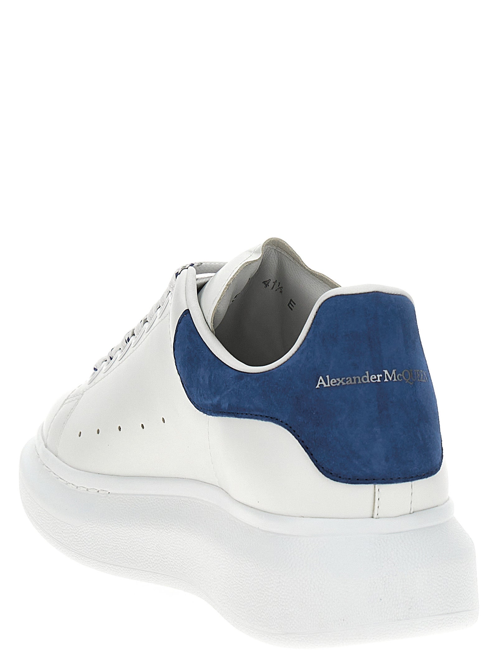 Alexander McQueen Blue Calfskin Chunky Sneakers