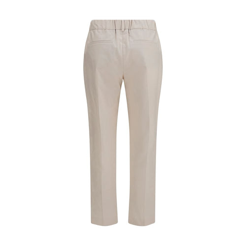 Brunello Cucinelli Beige Cotton Casual Pants