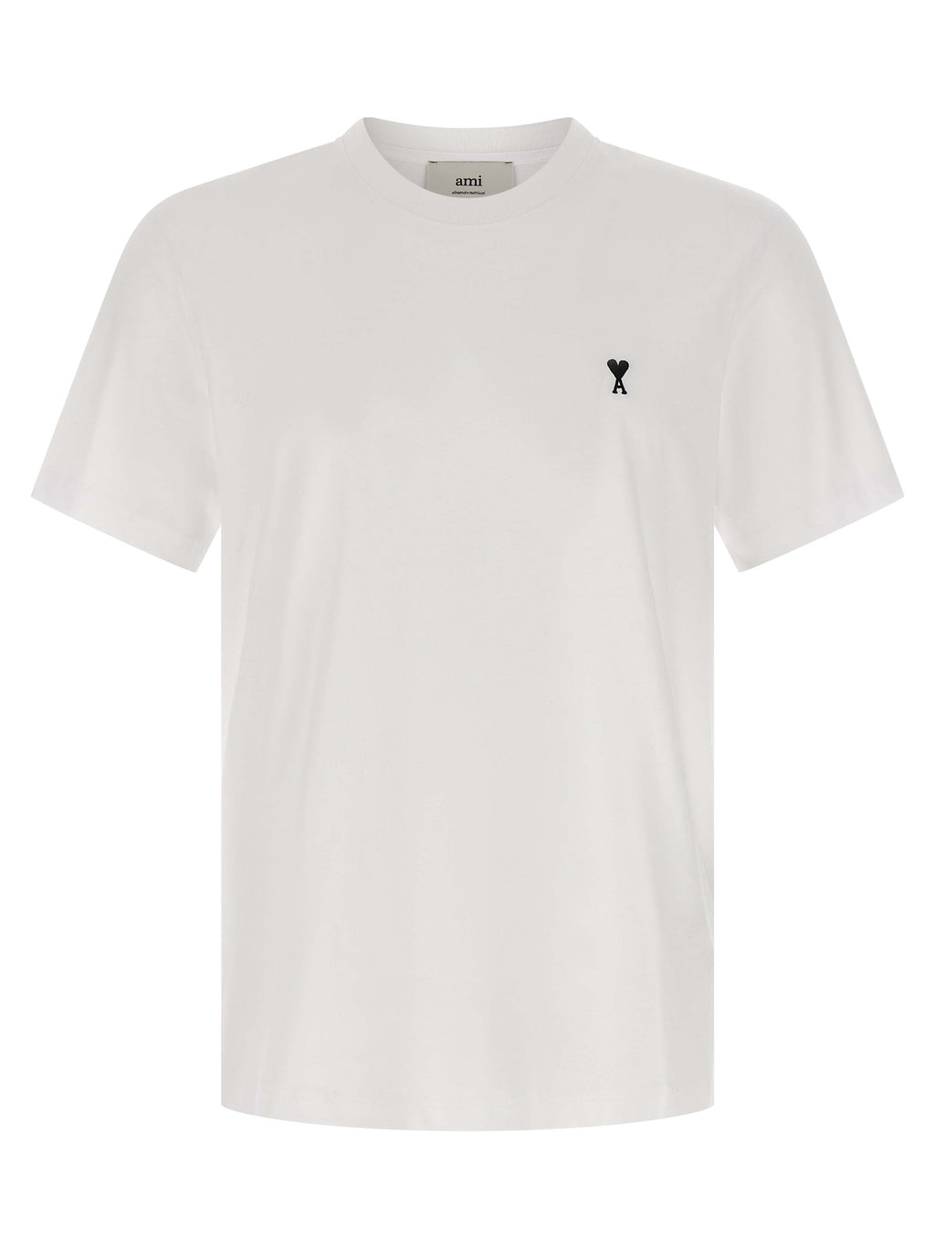 Ami Paris White Cotton T-Shirt