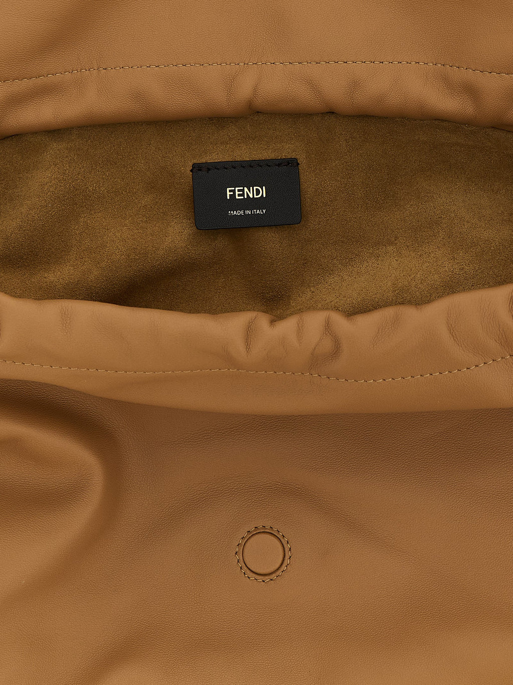 Fendi Beige Lamb Leather Shoulder Bag