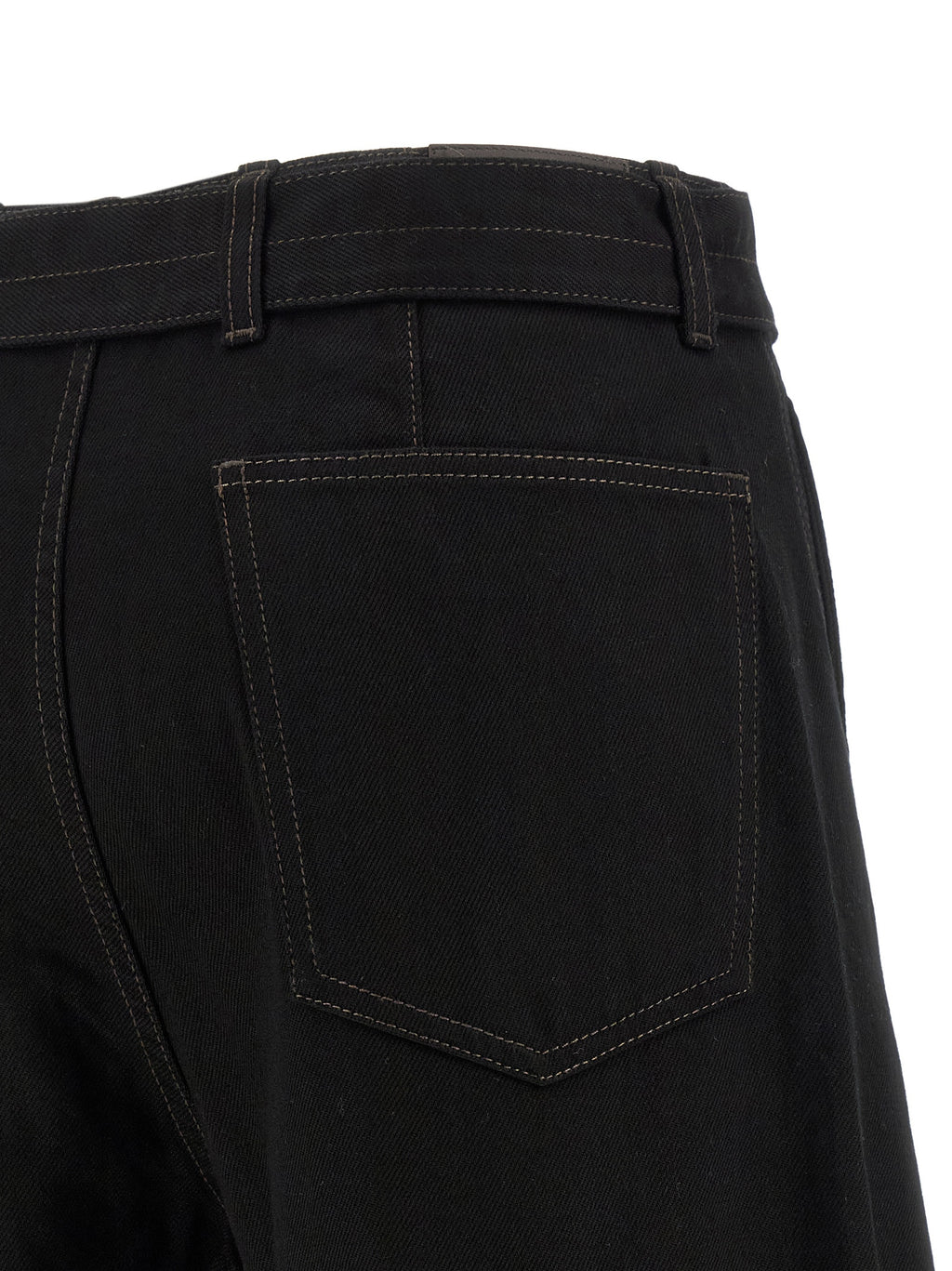 Lemaire Black Cotton Jeans Denim