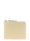 Comme Des Garçons Beige Calfskin Cardholder