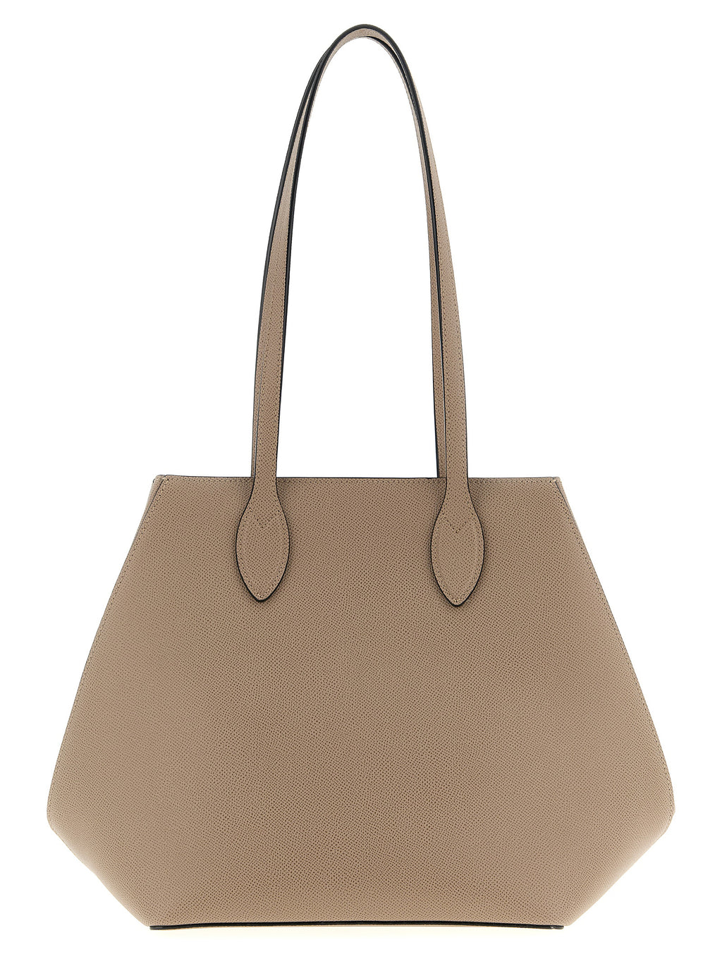 Valextra Beige Calfskin Tote Bag