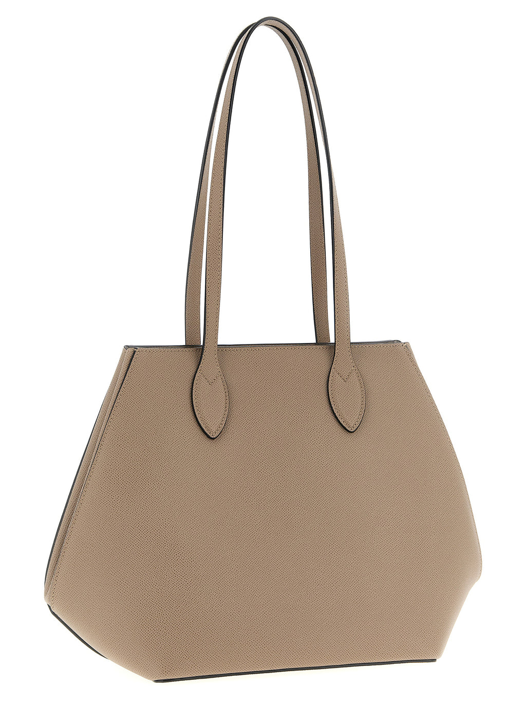 Valextra Beige Calfskin Tote Bag