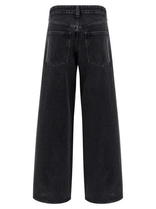 Agolde Black Cotton Jeans Denim