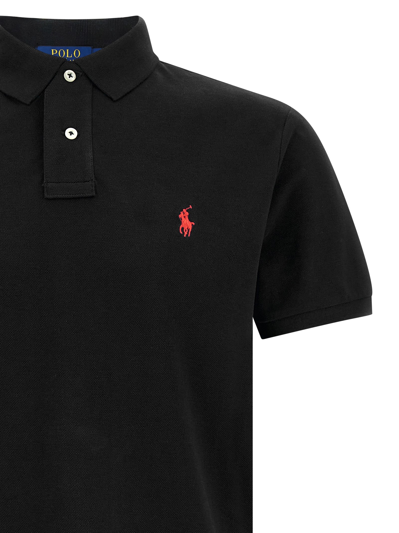 Polo Ralph Lauren Black Cotton Polo Shirt