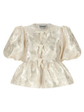 Ganni White Polyester Blouse
