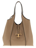 Tod's Beige Calfskin Tote Bag