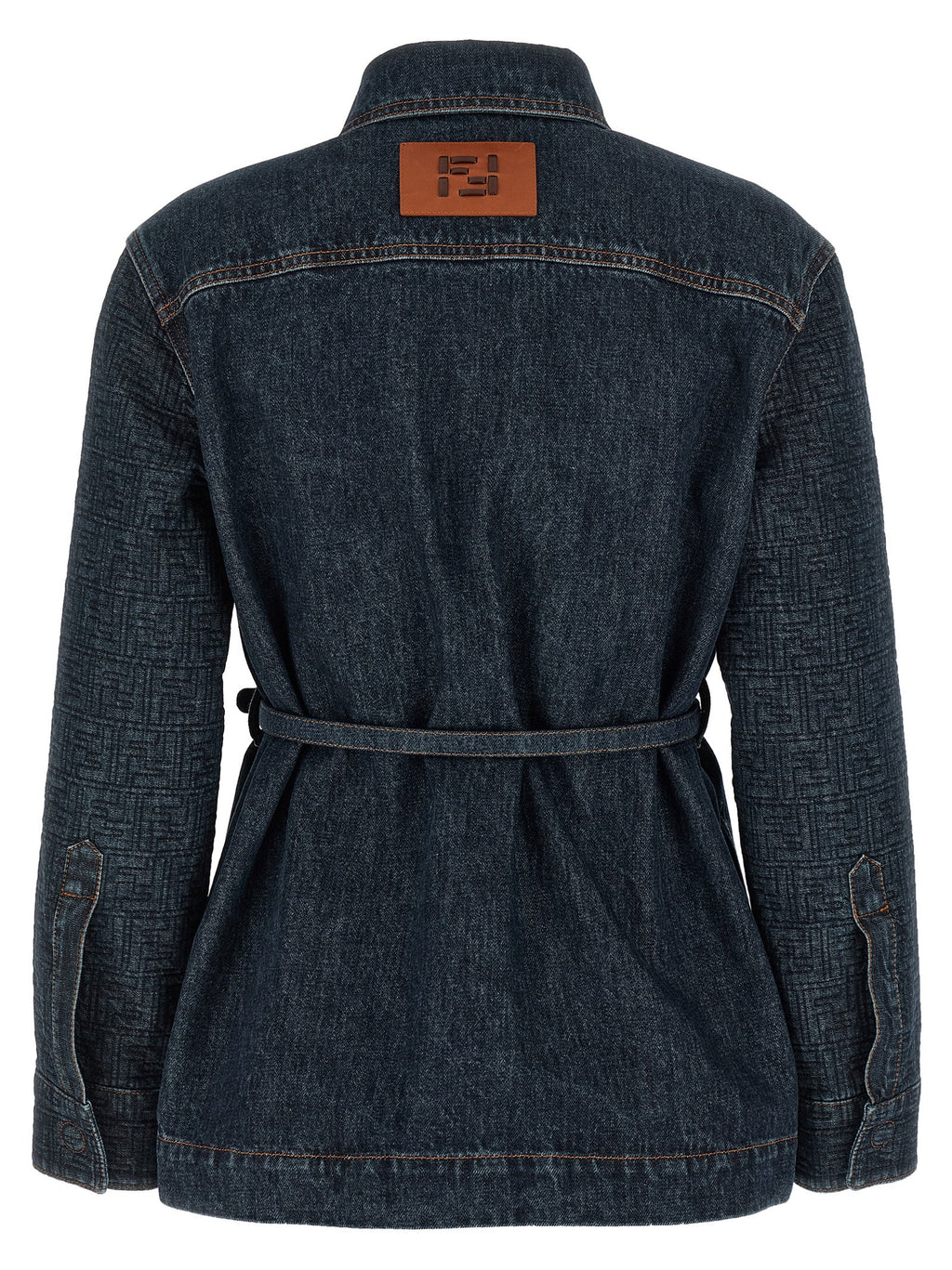 Fendi Blue Cotton Denim Jacket