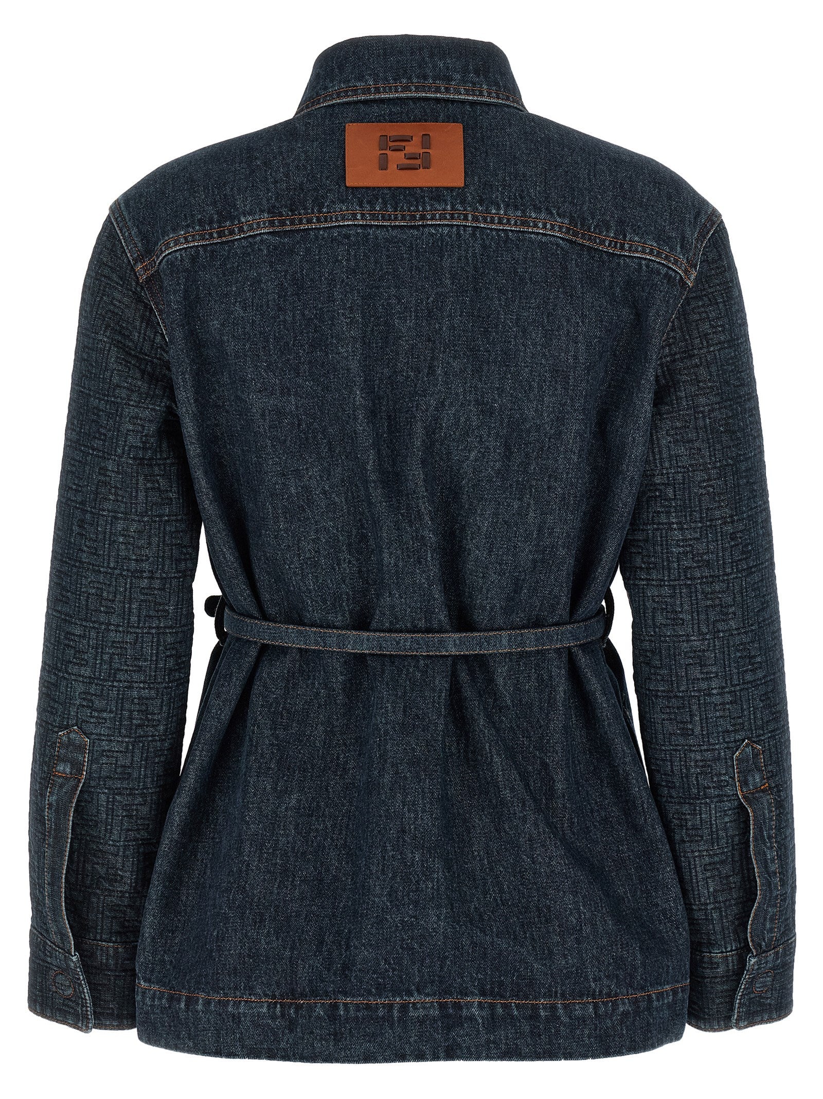 Fendi Blue Cotton Denim Jacket
