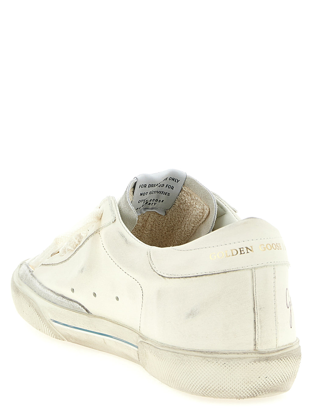 Golden Goose White Cowhide Low Top Sneakers