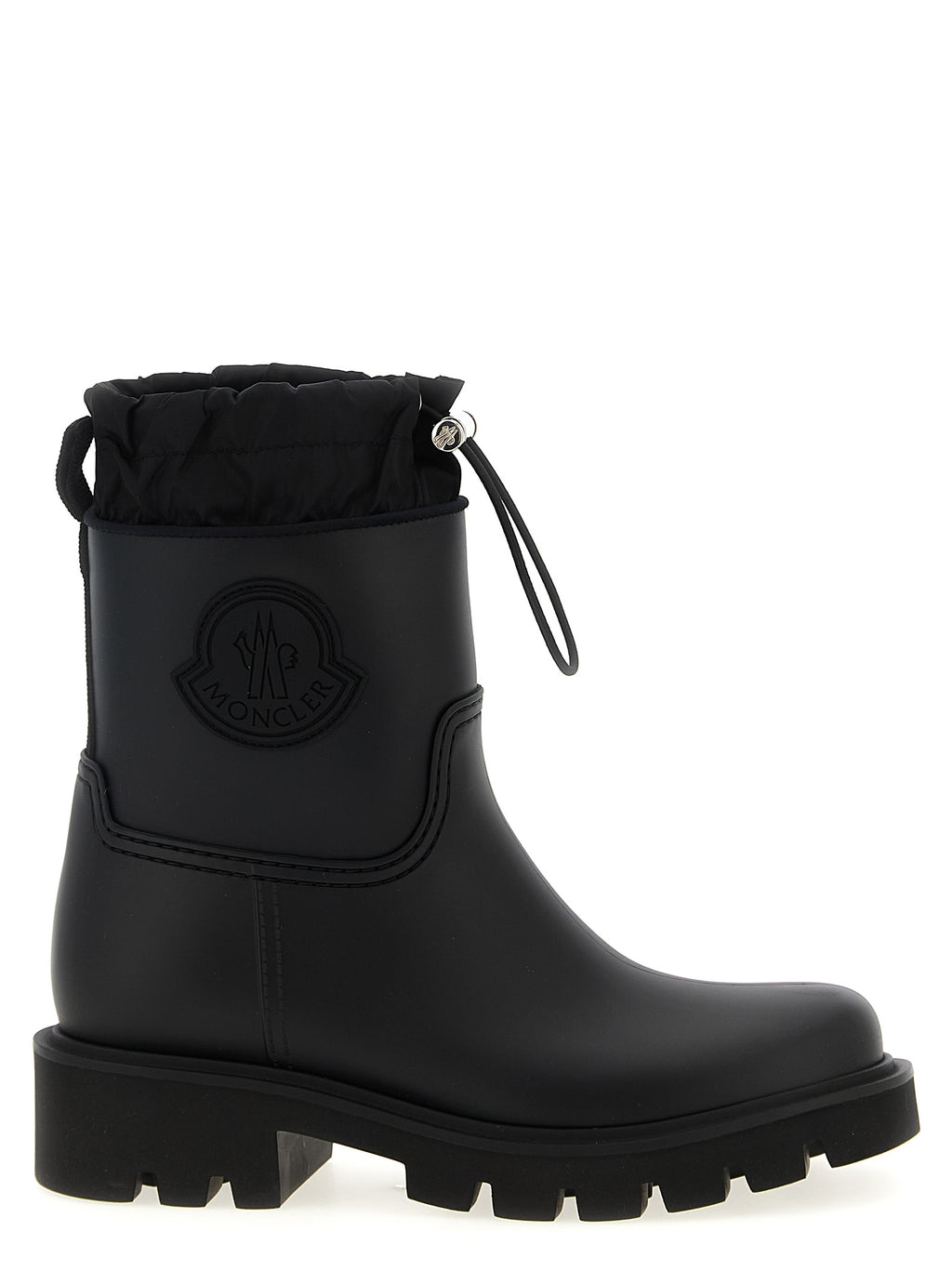 Moncler Black Pvc Ankle Boots