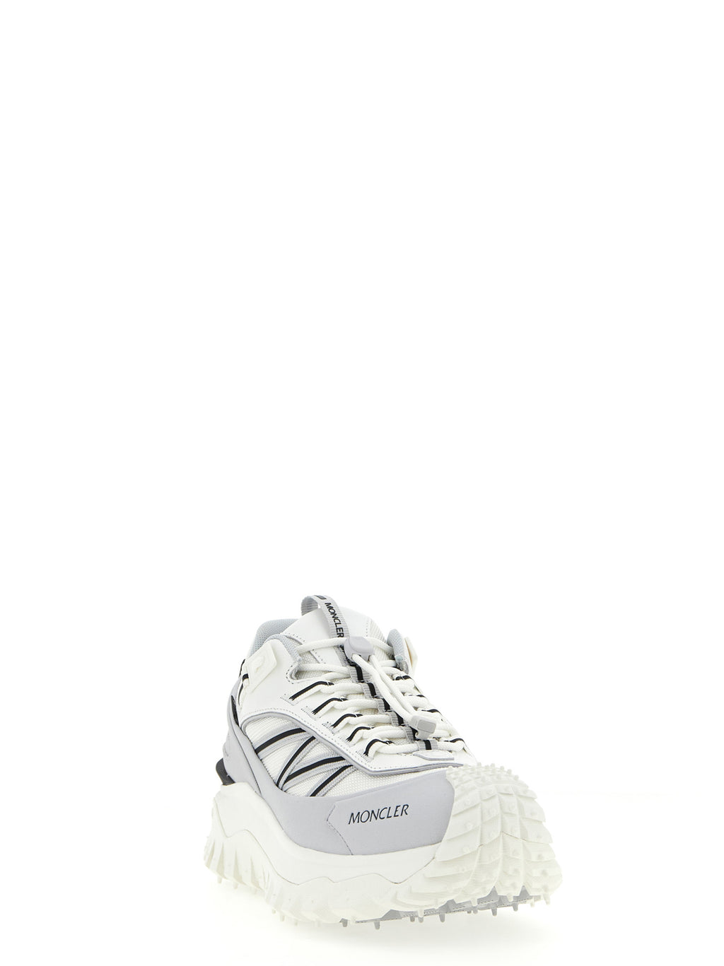 Moncler Gray Polyamide Athletic Sneakers