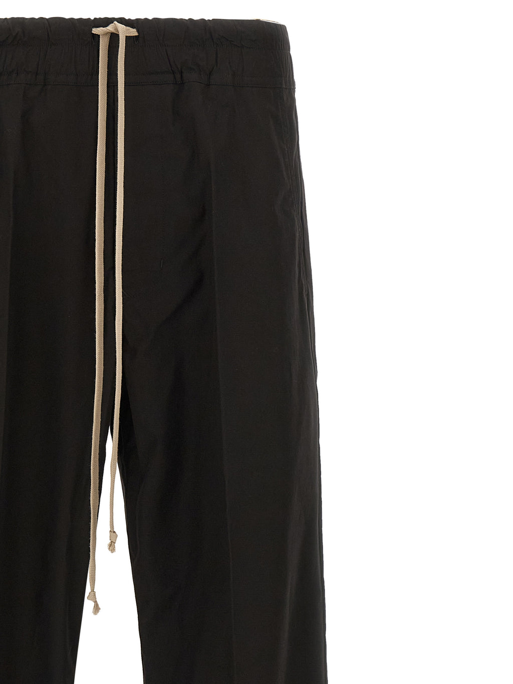 Rick Owens Black Cotton Casual Pants