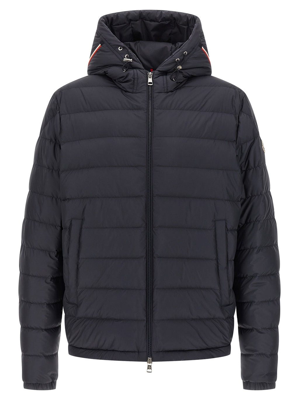Moncler Blue Polyester Full-Length Jacket