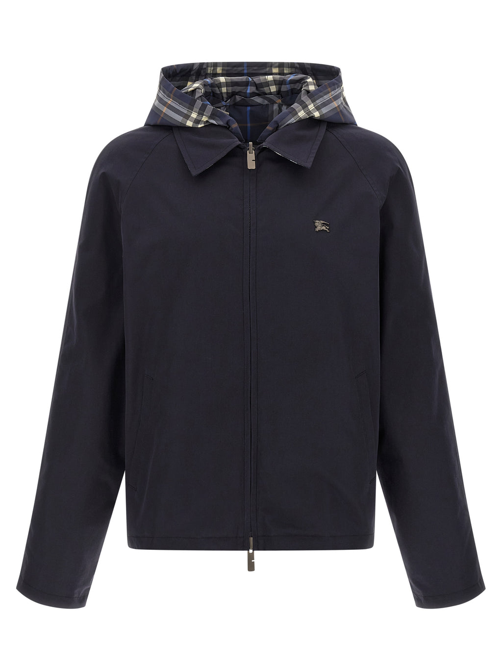 Burberry Blue Cotton Full-Length Jacket