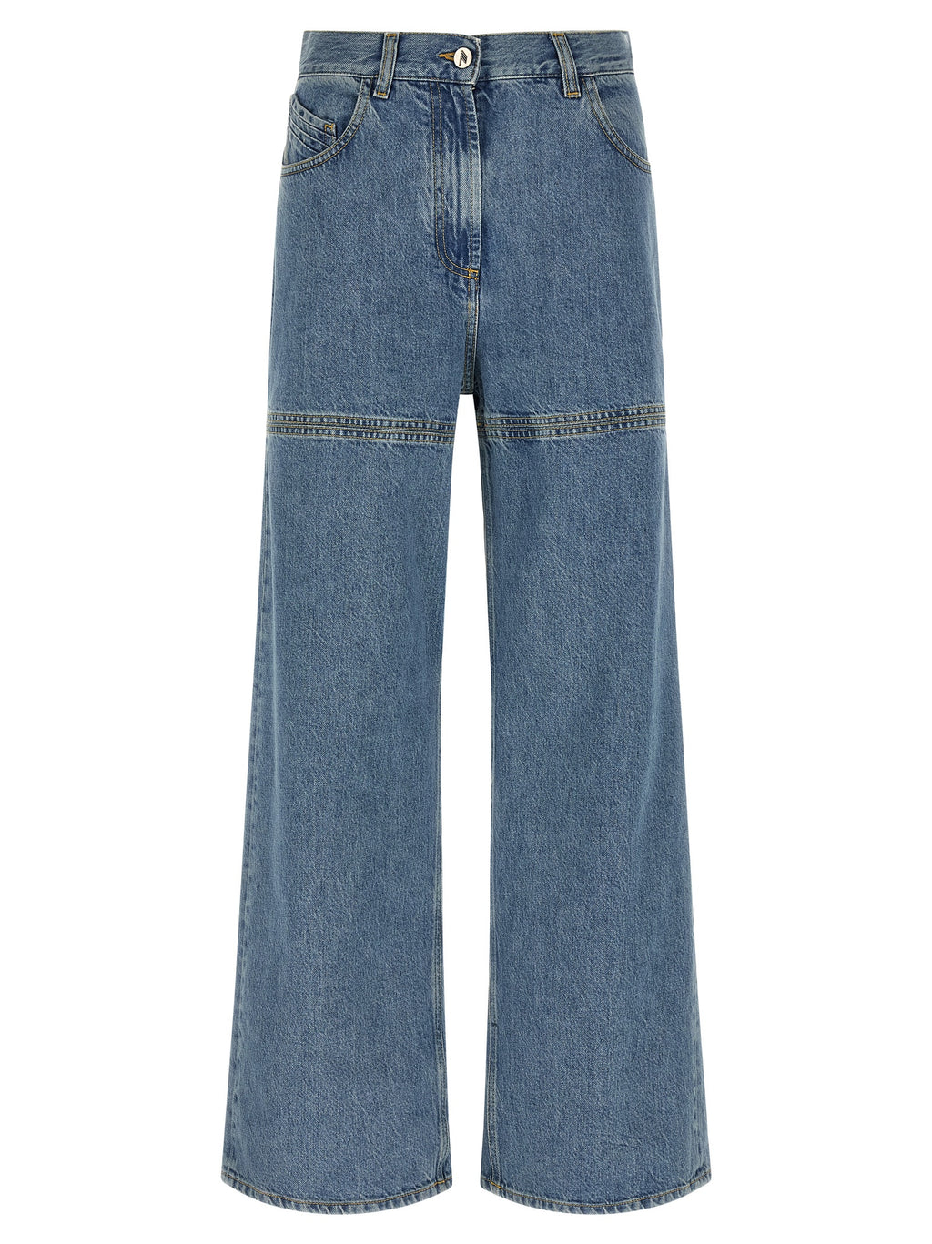 The Attico Blue Cotton Jeans Denim