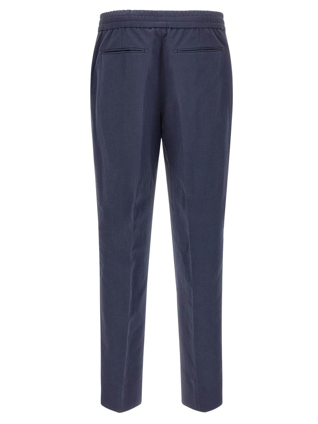 Brioni Blue Linen Casual Pants