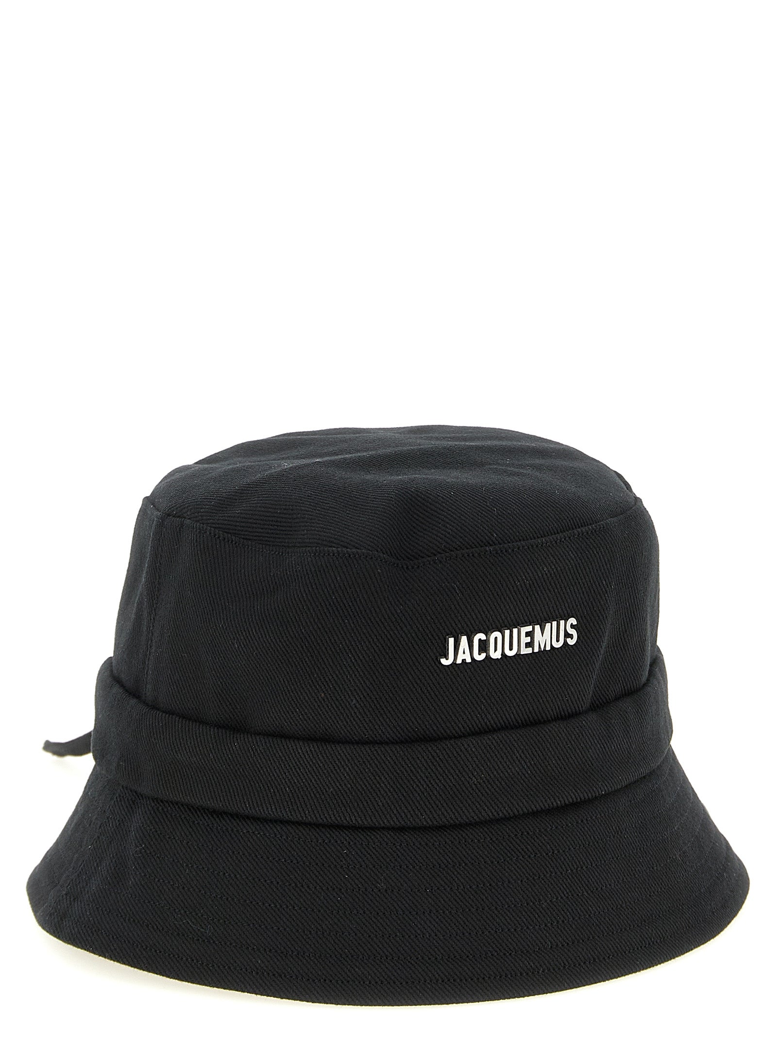 Jacquemus Black Cotton Bucket Hat