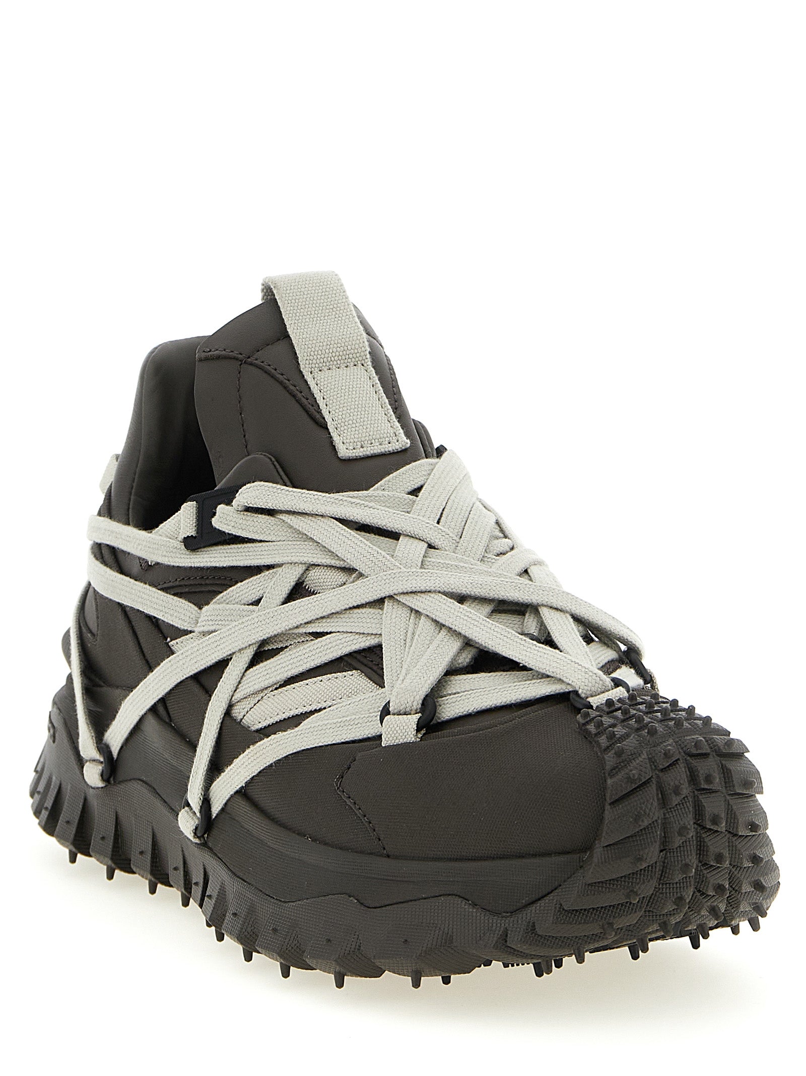 Rick Owens Brown Cowhide Athletic Sneakers