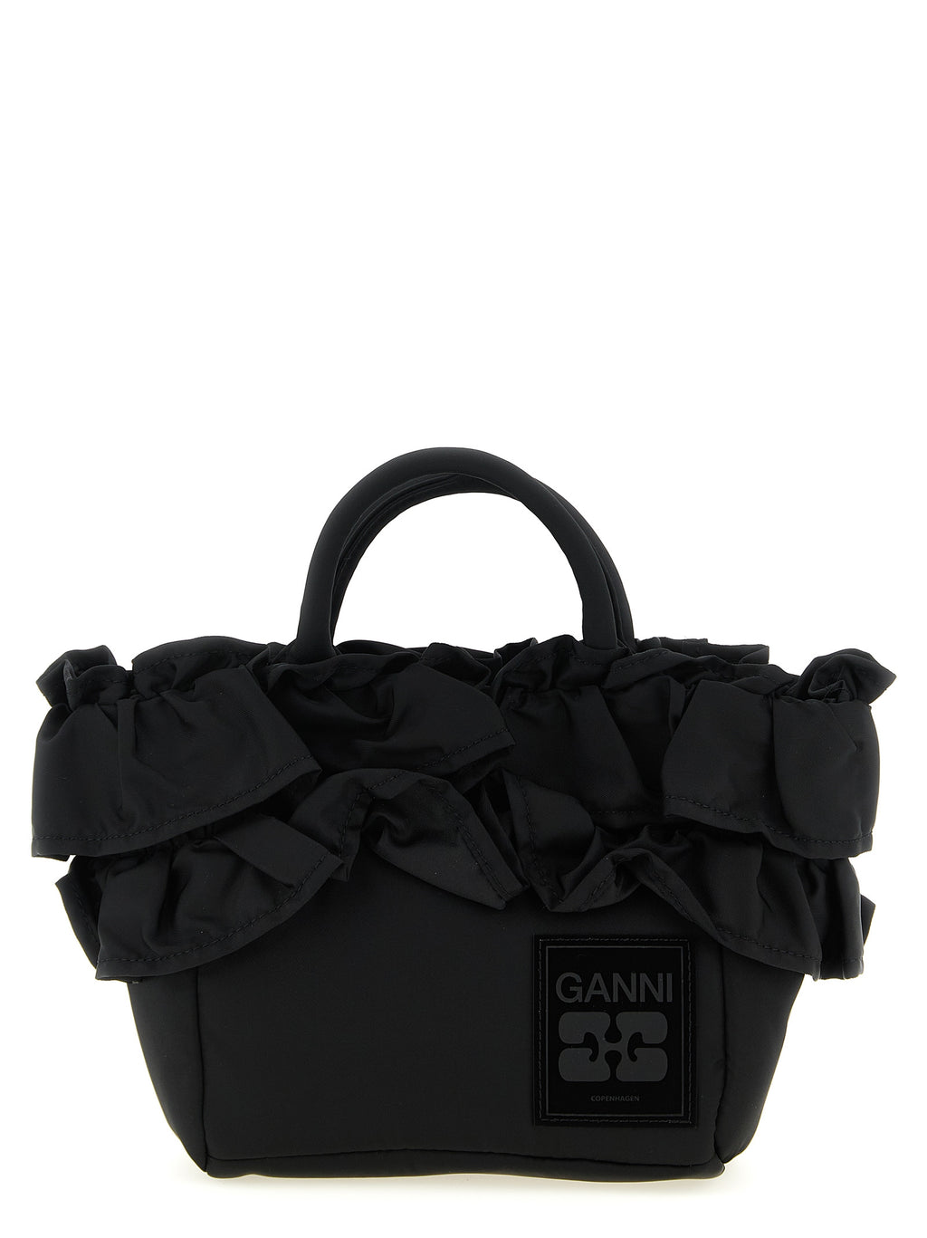 Ganni Black Nylon Handbag