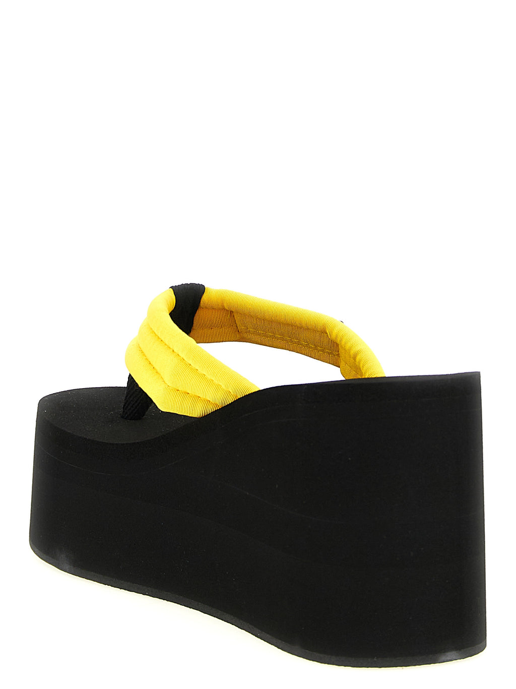 Coperni Bicolor Viscose Wedge Sandals