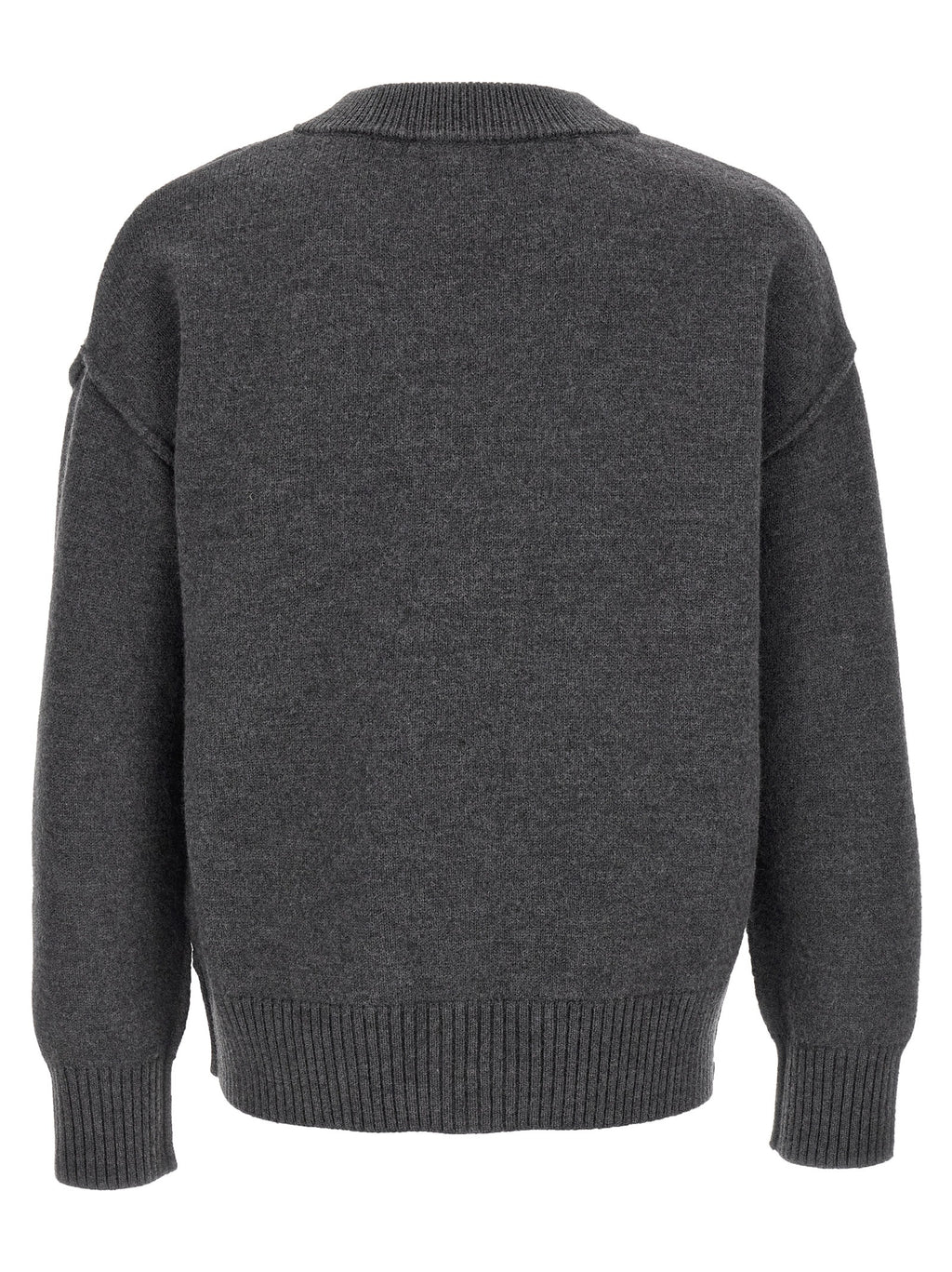 Ami Paris Gray Wool Cardigan