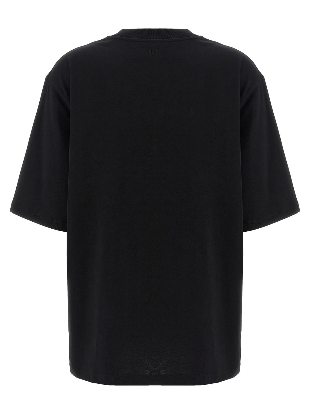 Ami Paris Black Cotton T-Shirt