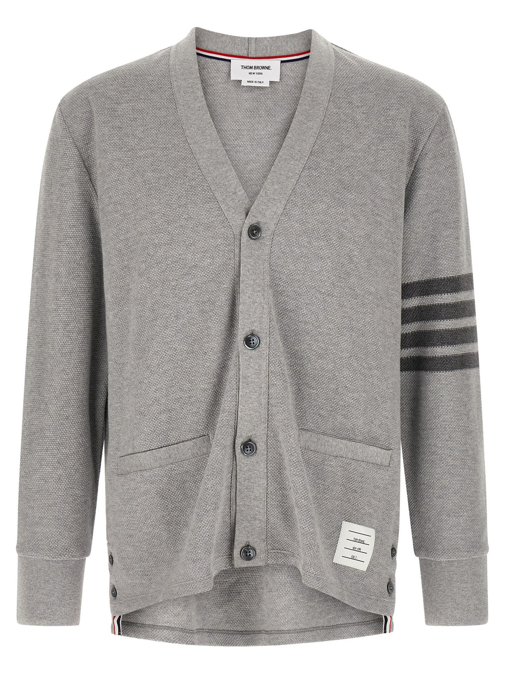 Thom Browne Gray Cotton Cardigan