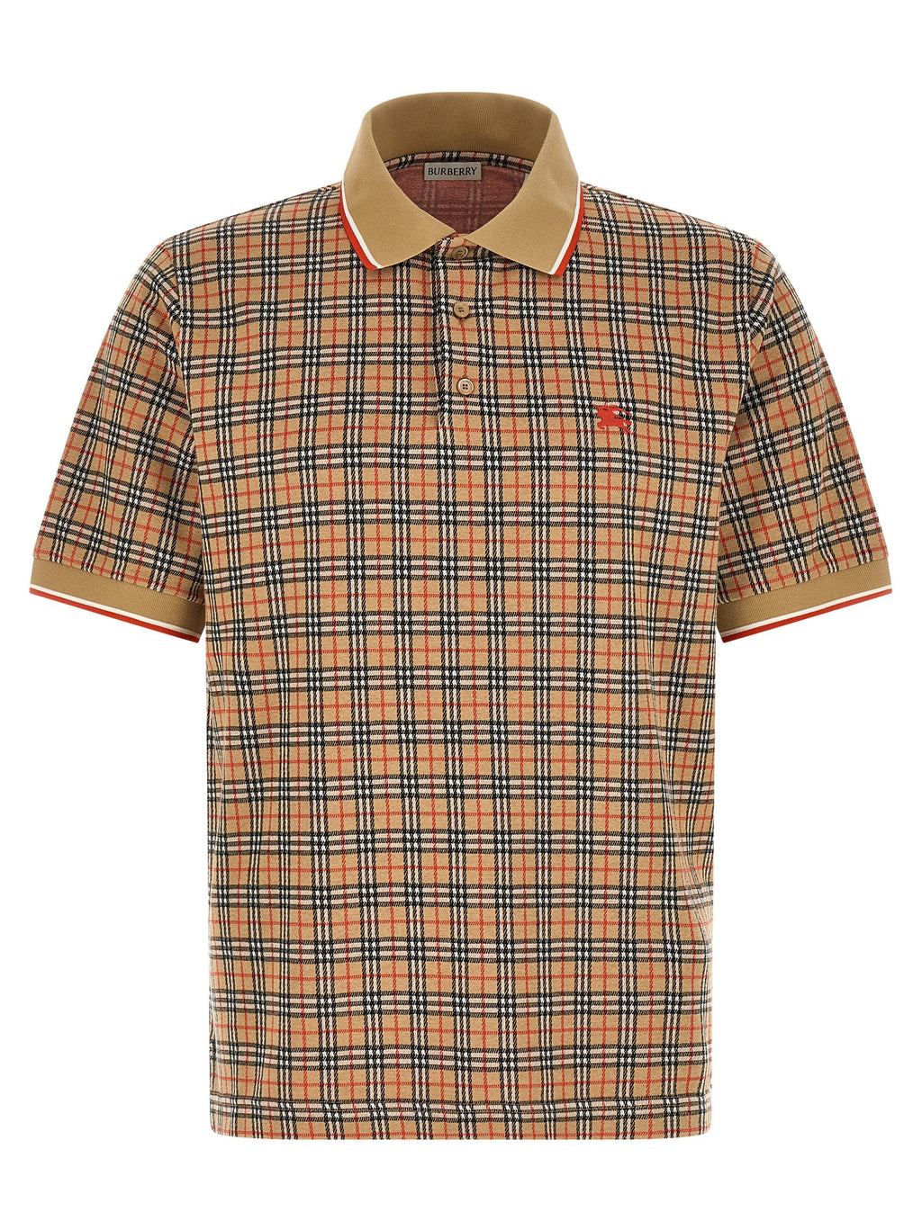 Burberry Beige Viscose Polo Shirt
