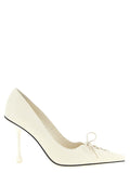 Jimmy Choo White Leather High Heel Pumps