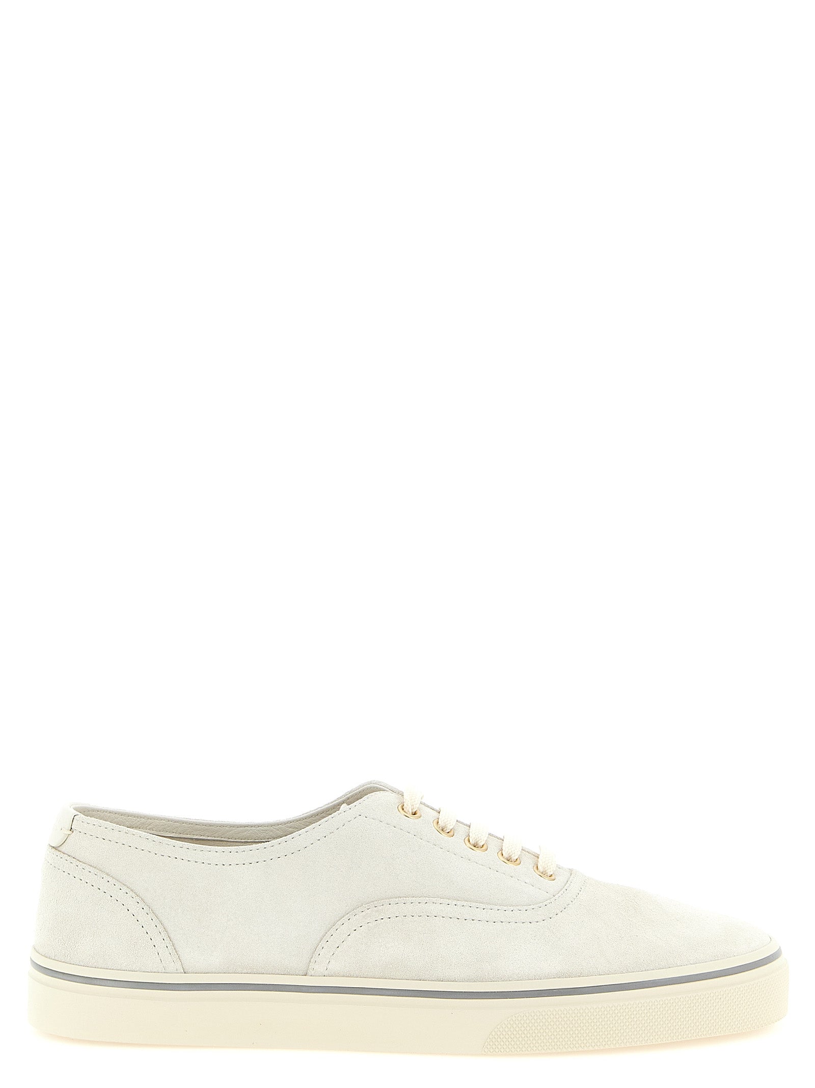 Brunello Cucinelli Beige Calfskin Low Top Sneakers