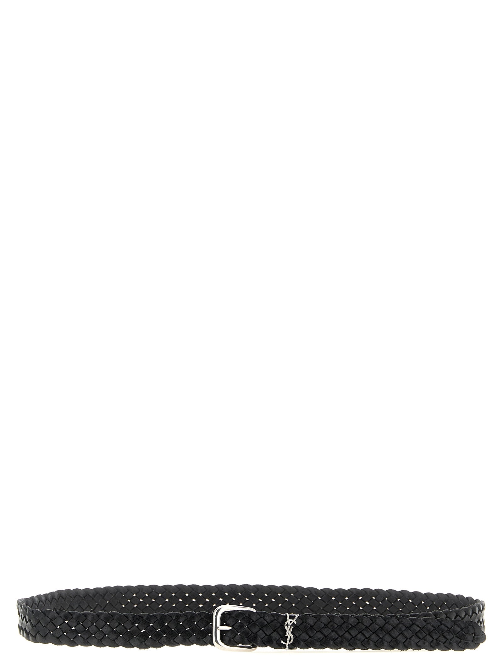 Saint Laurent Black Calfskin Regular Belt