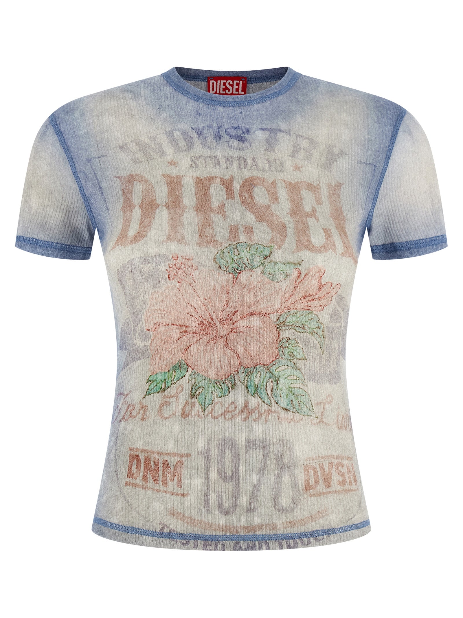 Diesel Blue Cotton T-Shirt
