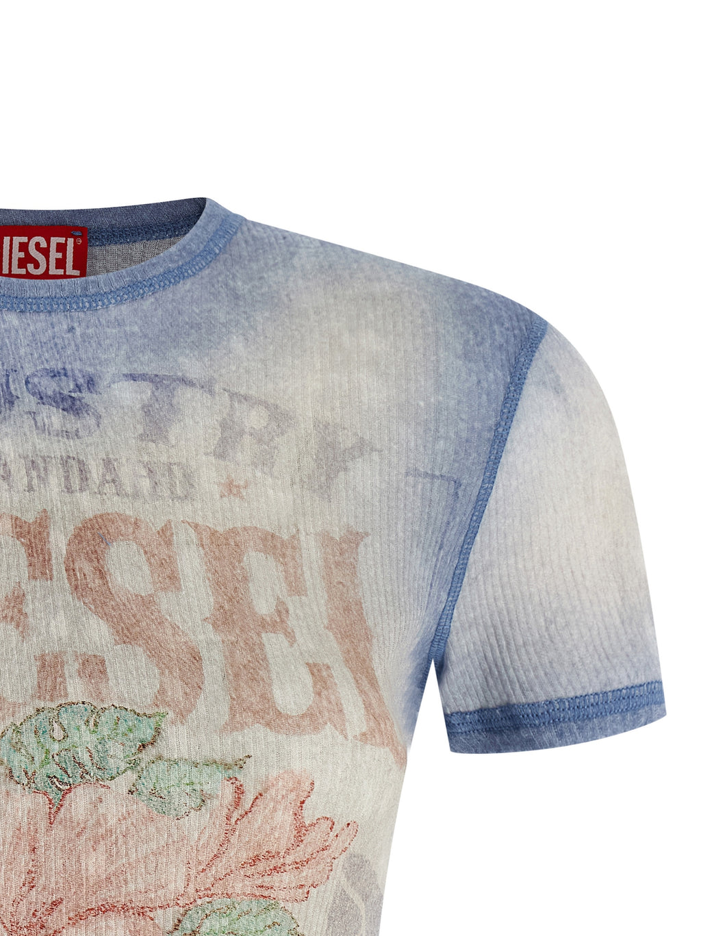 Diesel Blue Cotton T-Shirt
