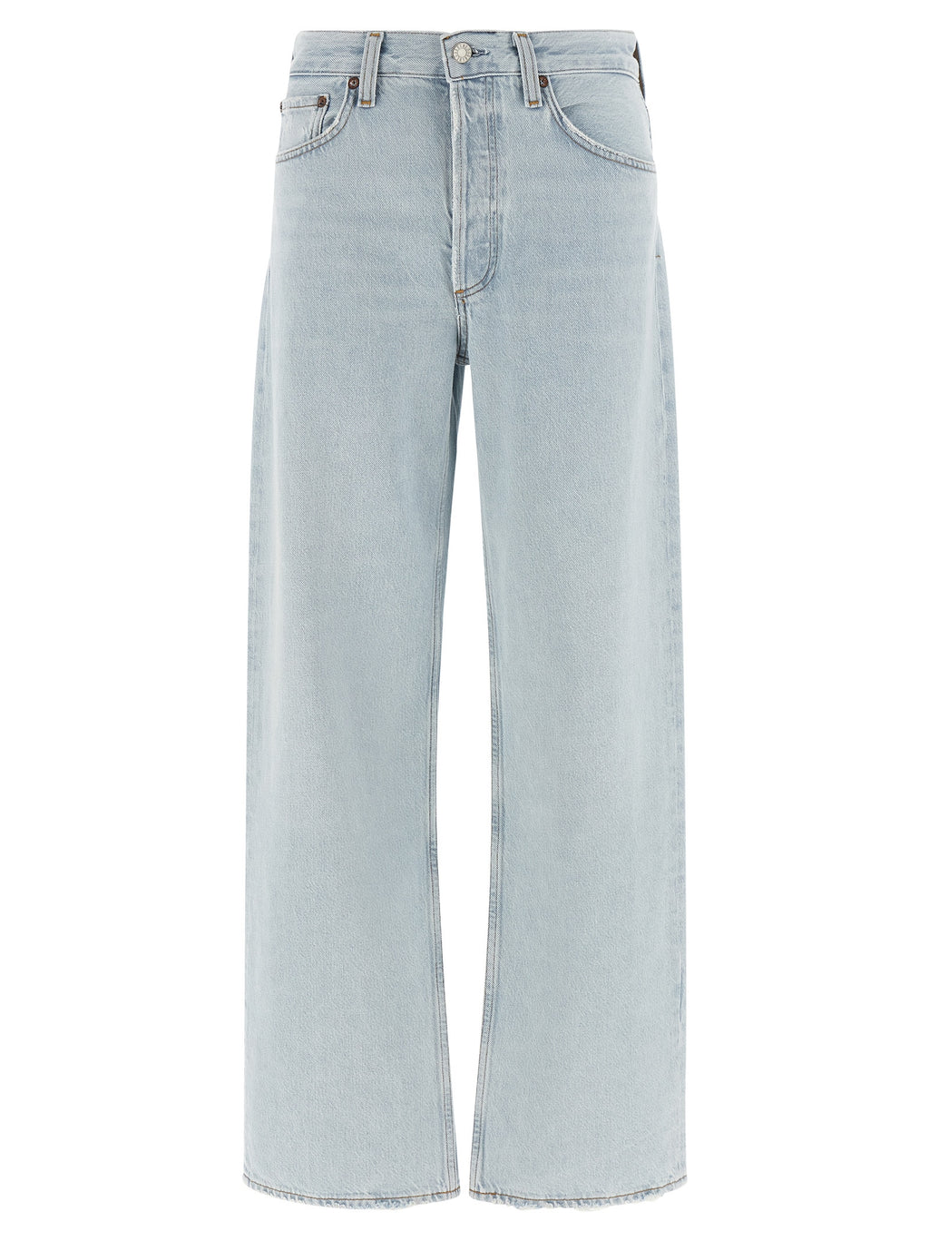 Agolde Blue Cotton Relaxed Fit Jeans