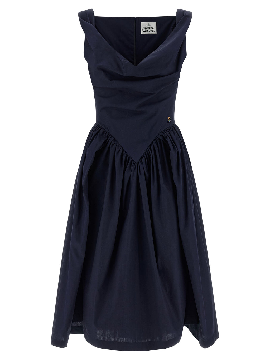 Vivienne Westwood Blue Cotton Midi Dress