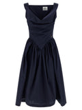 Vivienne Westwood Blue Cotton Midi Dress