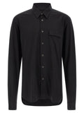 Kiton Black Cotton Blouse
