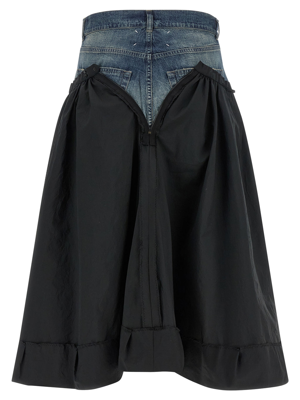 Maison Margiela Multicolor Polyester Midi Skirt