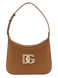 Dolce & Gabbana Brown Calfskin Shoulder Bag