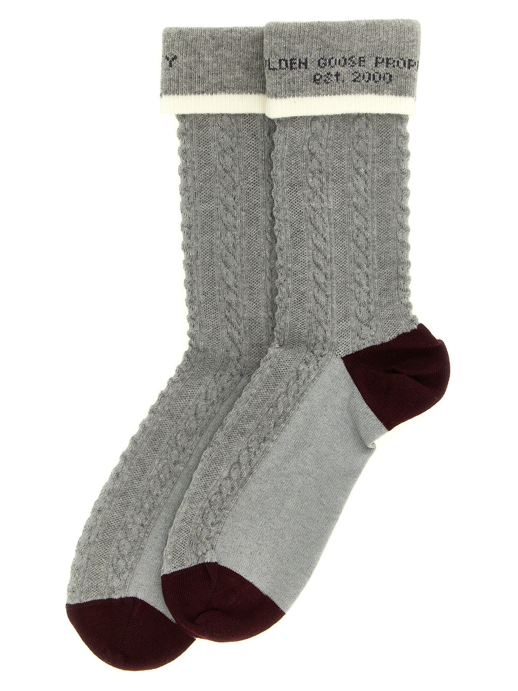 Golden Goose Gray Cotton Socks